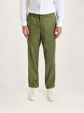 The Easy Trouser Linen || Olive | Linen