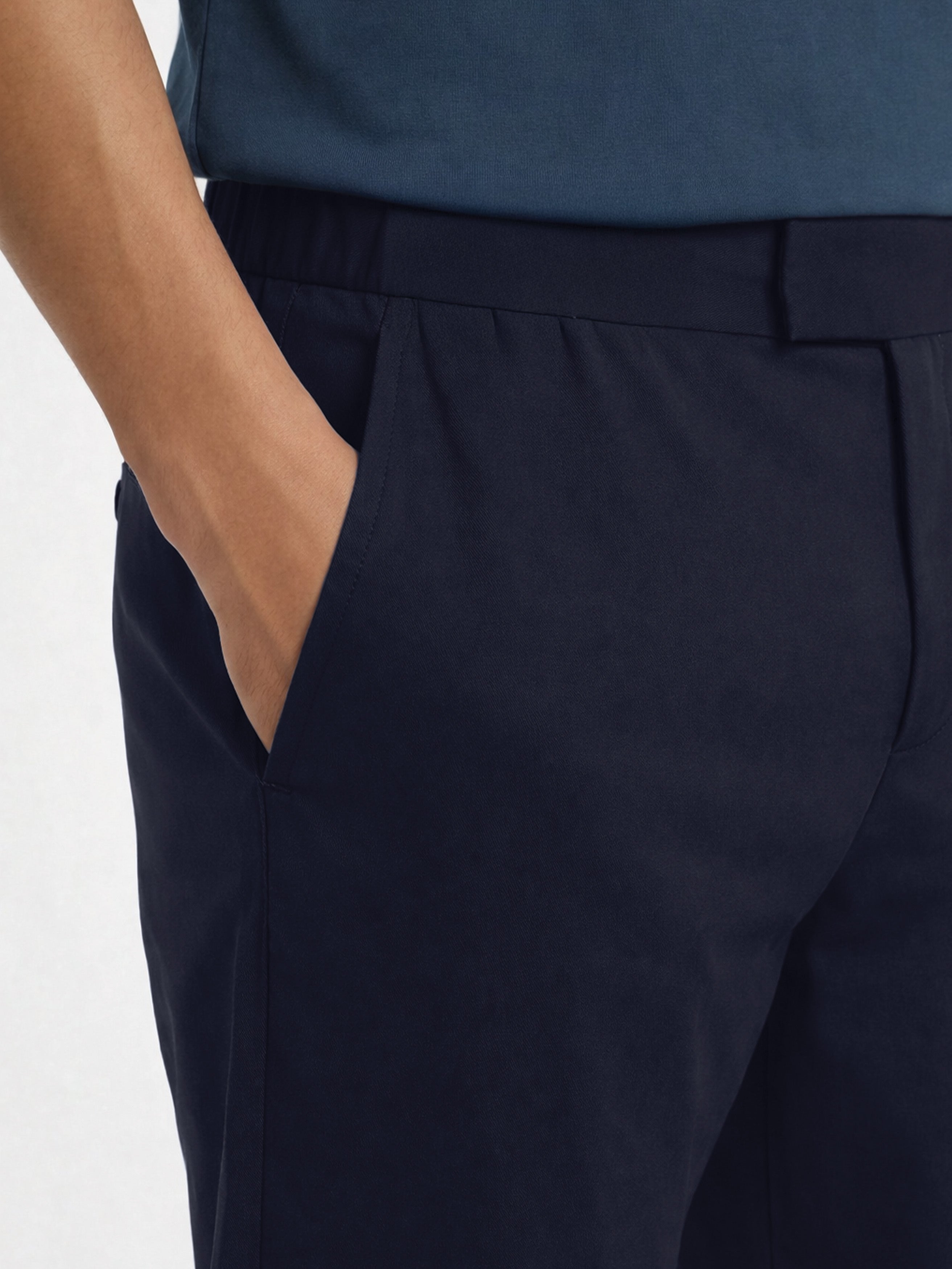 The 24 Trouser Regular || Navy | Stretch Cotton
