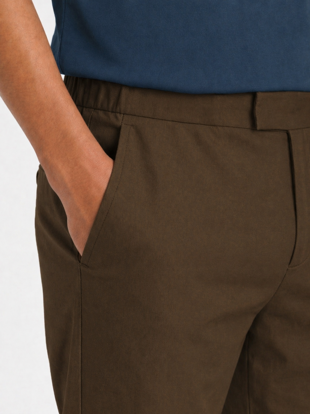 The 24 Trouser Regular || Khaki | Stretch Cotton