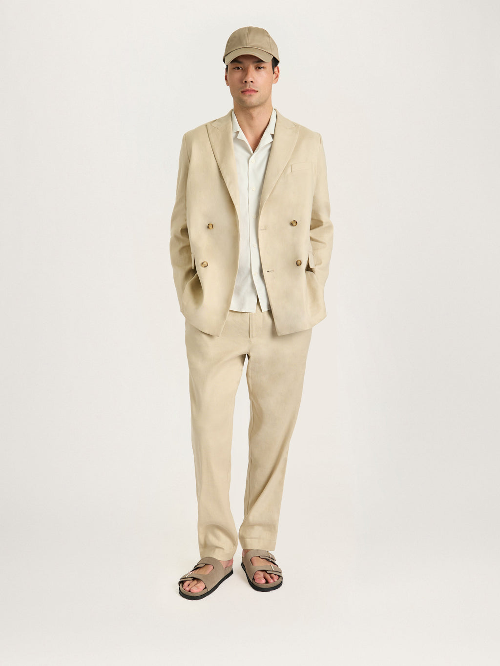 The Easy Trouser Linen || Sand | Linen
