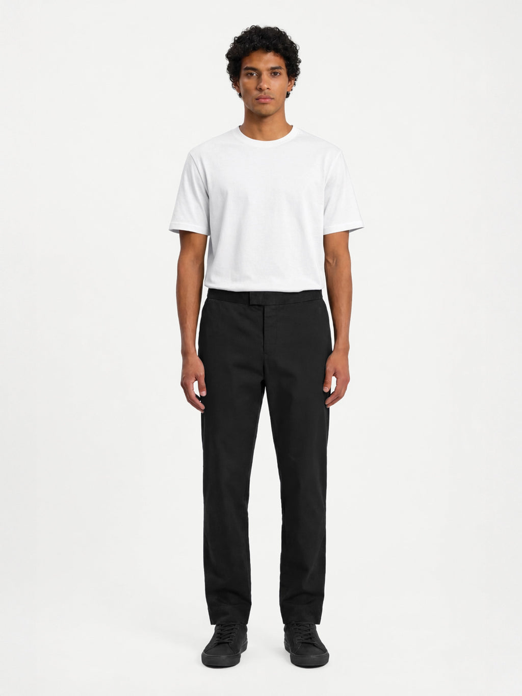 The 24 Trouser Regular || Black | Stretch Cotton