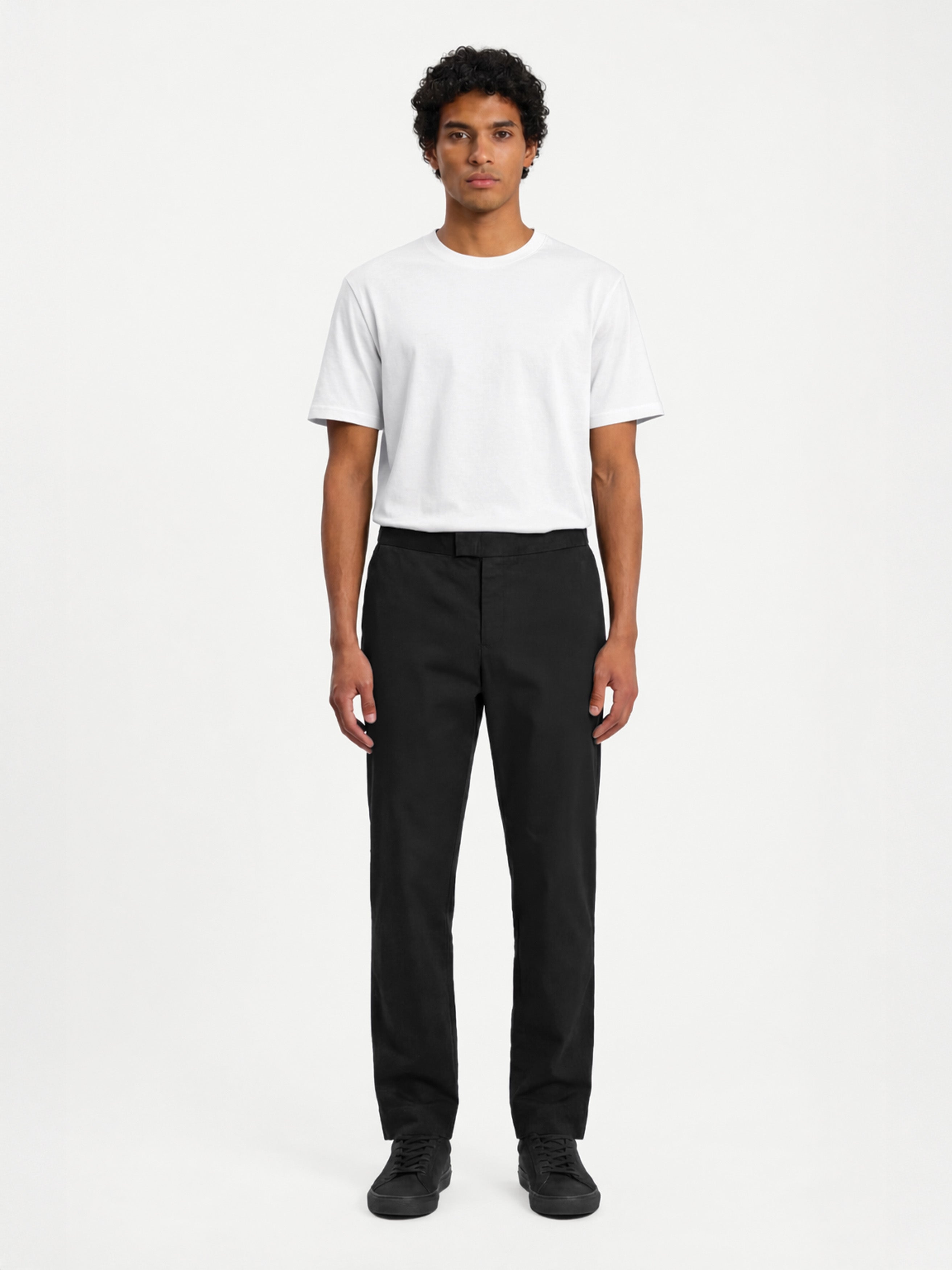 The 24 Trouser Regular || Black | Stretch Cotton